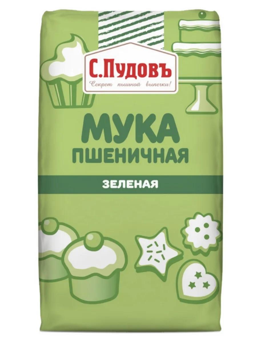 

Мука пшеничная С.Пудовъ цветная зеленая в/с 500 г