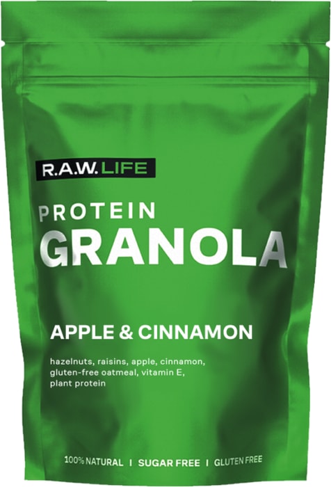 

Кранч гранола R.A.W.Life Яблоко-корица с протеином 220 г