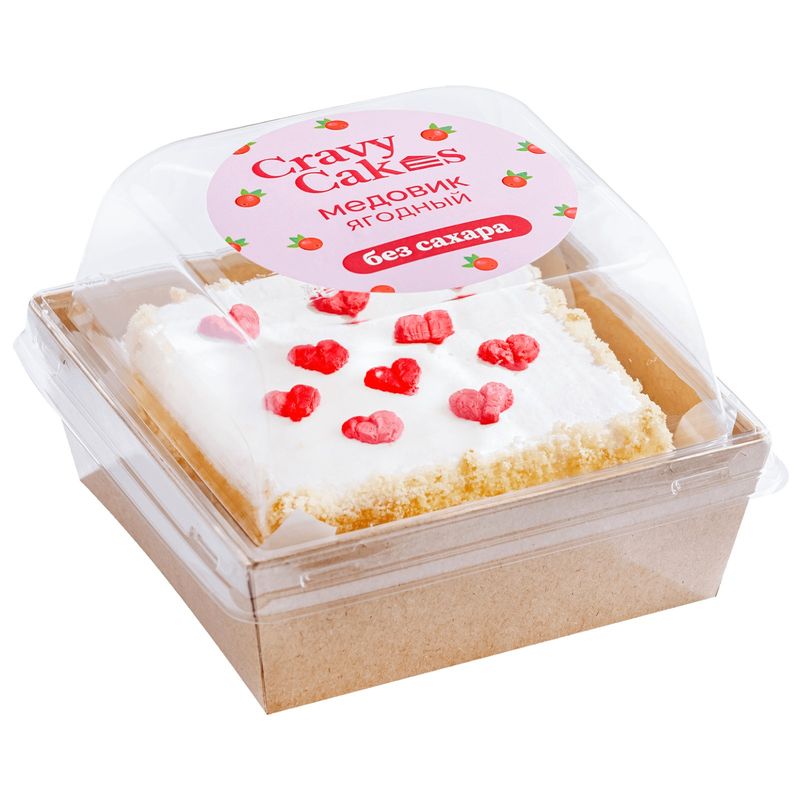 

Бенто-торт Cravy Cakes медовик ягодный 240 г