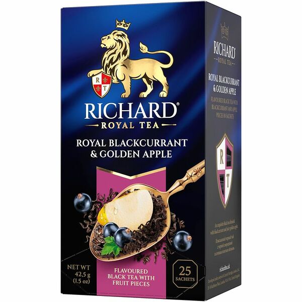 Чай черный Richard Royal Tea Blackcurrant&Golden Apple 25 шт x 1.7 г