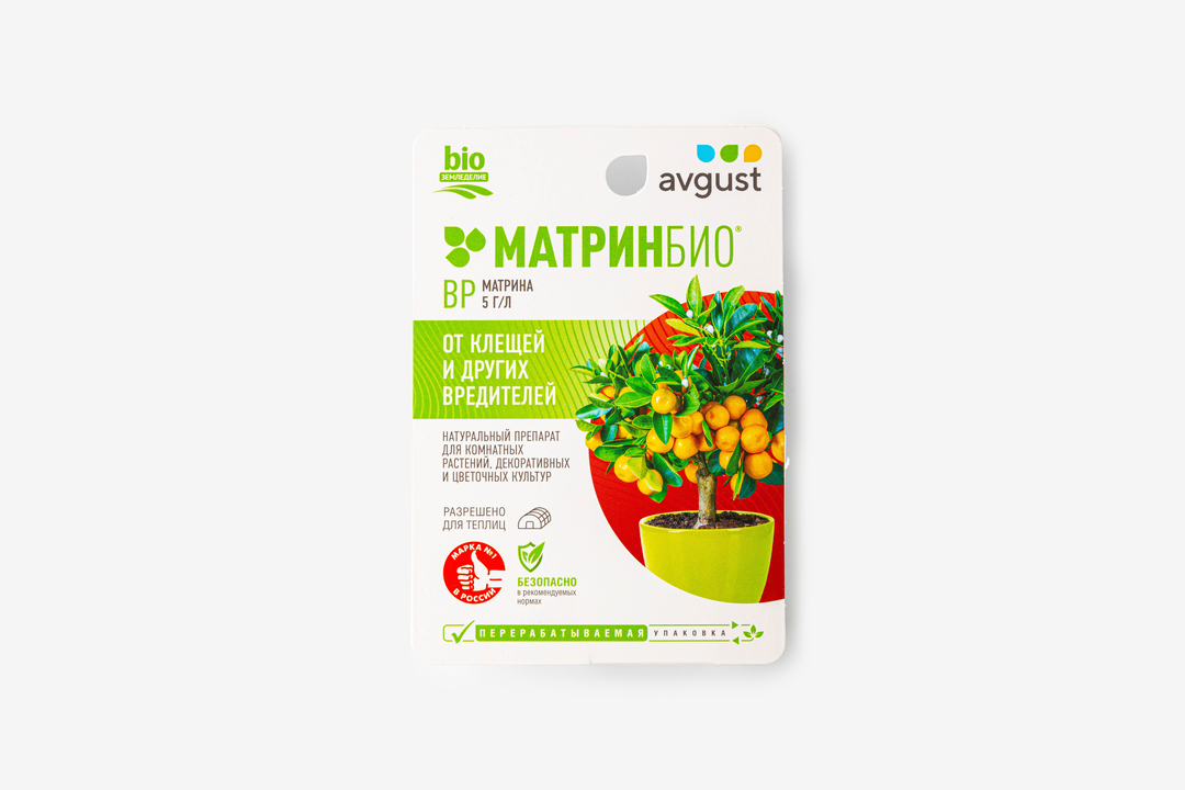 

Средство для защиты от клещей и других вредителей Август МатринБио 9 мл
