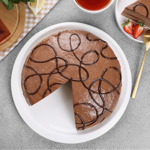

Торт Лента Fresh Блинный с шоколадным кремом и черной смородиной, весовой