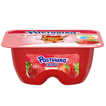 

Творог Растишка Клубника 3.5% 100 г