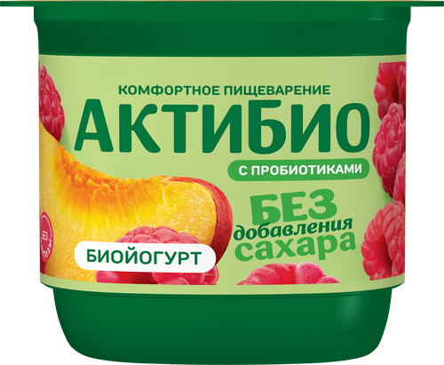 

Биойогурт АктиБио Персик-Малина 3% 130 г
