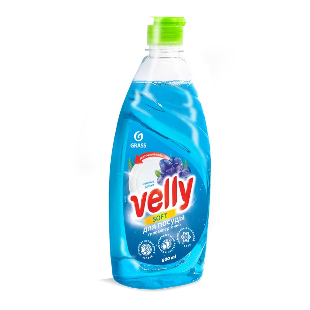 

Средство для мытья посуды GRASS Velly Нежные ручки, 500мл