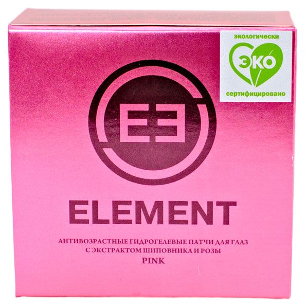 

Патчи гидрогелевые Element для глаз с экстрактом шиповника, розы и овсяных отрубей 60 шт.