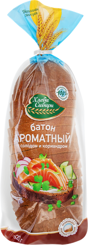 

Батон Бердский ХК Ароматный ржано-пшеничный нарезанный 320г