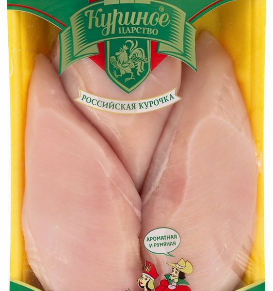 Филе грудки Куриное царство без кожи охлажденное вес