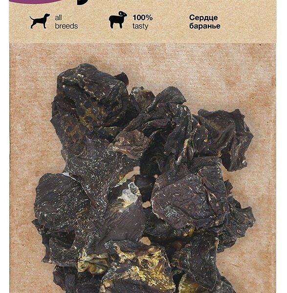 Премиум лакомство Organix для собак, сердце баранье