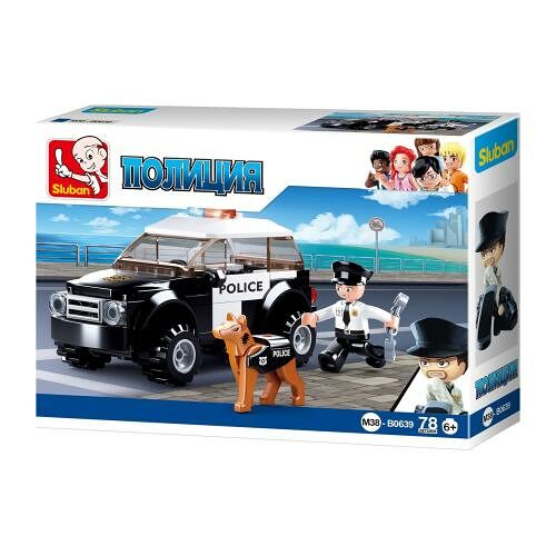 Конструктор Sluban Полиция и собака 78 деталей