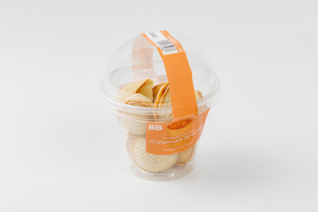 

Печенье сдобное ВкусВилл Сгущенные лепестки 125 г