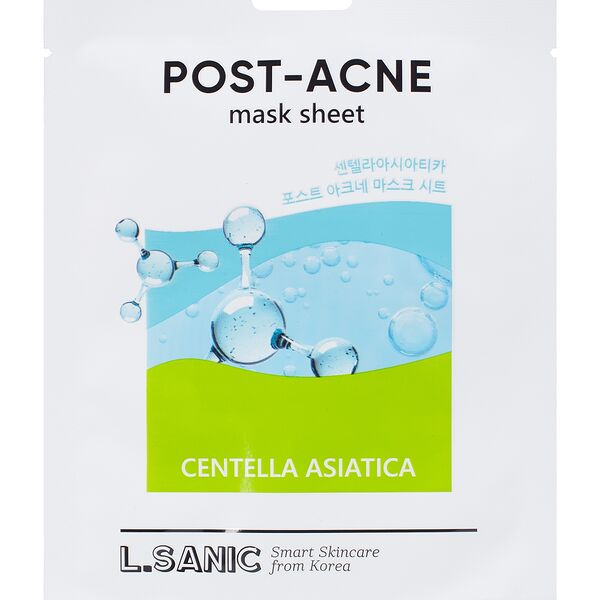 Маска для лица L.Sanic с экстрактом центеллы азиатской против постакне, 25 мл