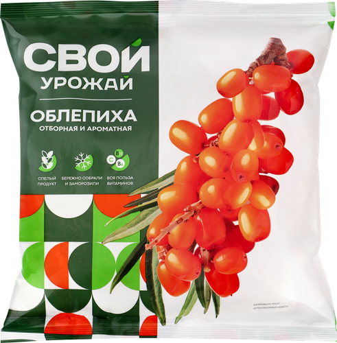 

Облепиха Свой урожай быстрозамороженная 300 г