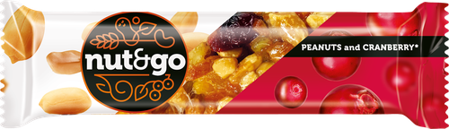 

Батончик Nut&Go с арахисом и клюквой 42 г