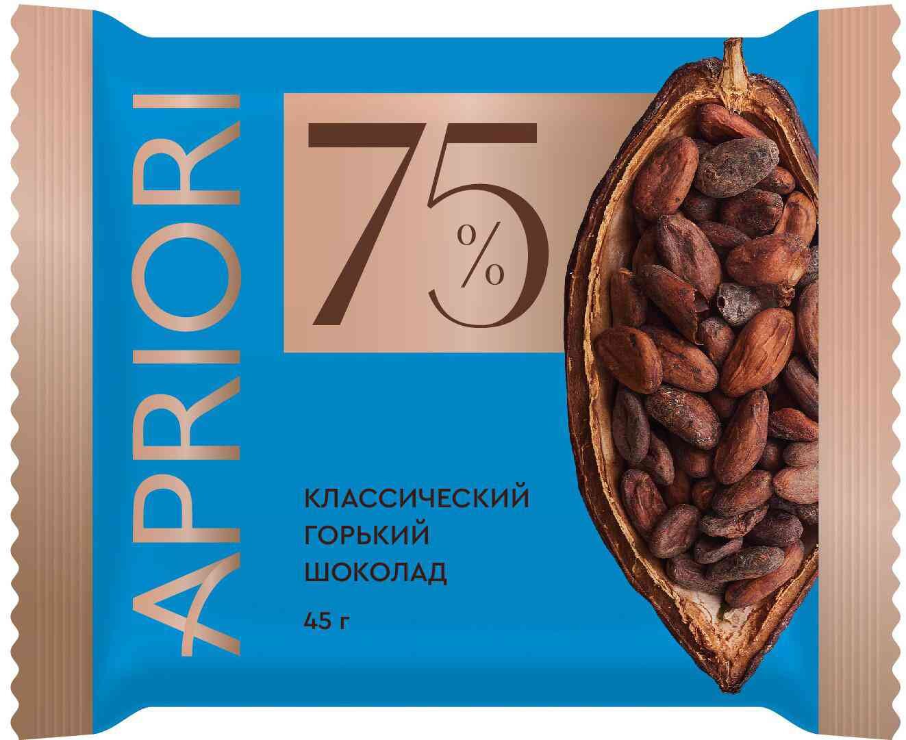 

Шоколад горький Apriori 75% 45 г