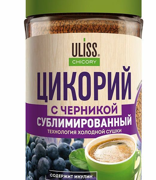 Цикорий Uliss Chicory с экстрактом черники сублимированный