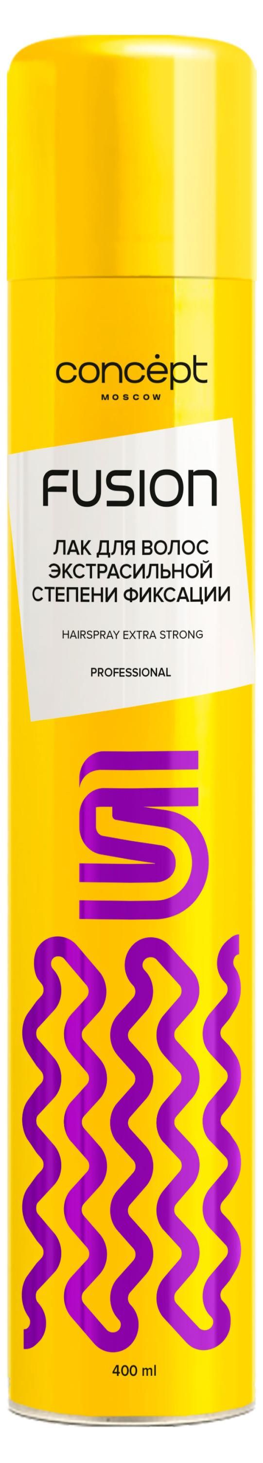 

Лак для волос Concept Fusion Professional экстрасильной фиксации 400 мл