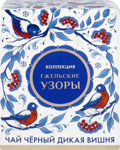 

Чай черный Лента Русские узоры Дикая вишня 20 шт 40 г