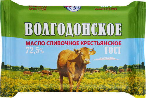 

Масло сливочное Белый Медведь Волгодонское 72,5% ГОСТ 180 г