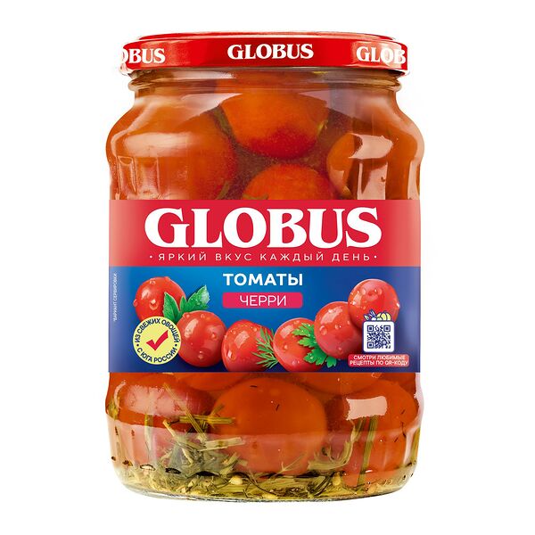 Томаты черри Globus маринованные 680 г