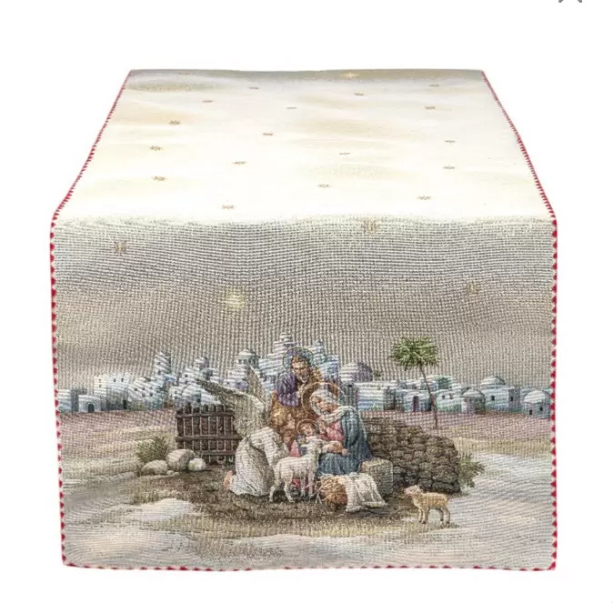 

Салфетка гобеленовая «Нативита», Vingi Ricami, 45*140 см, 1 шт., Италия