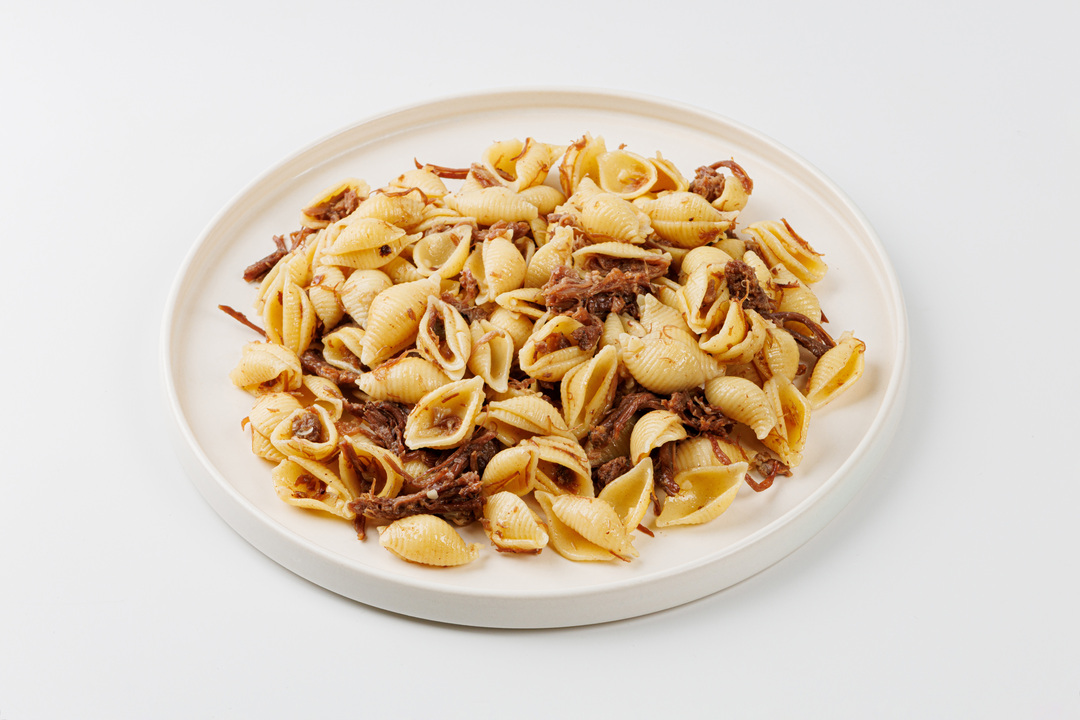 

Макароны с тушёной говядиной ВкусВилл 250 г