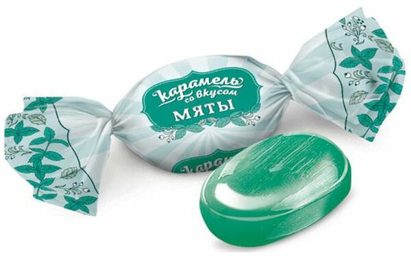 Карамель KDV со вкусом мяты вес