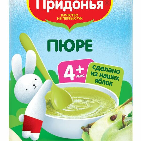 Пюре Сады Придонья яблоко, 125 г