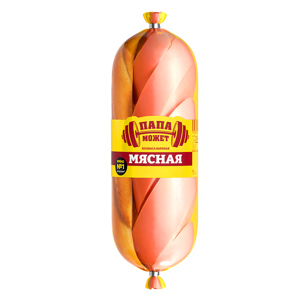 Колбаса Папа может Мясная варёная 500 г