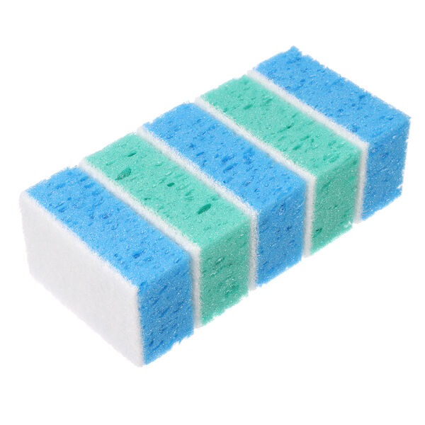 Набор губок для мытья посуды пузыри 5 шт, 9,5 x6,5x4 см