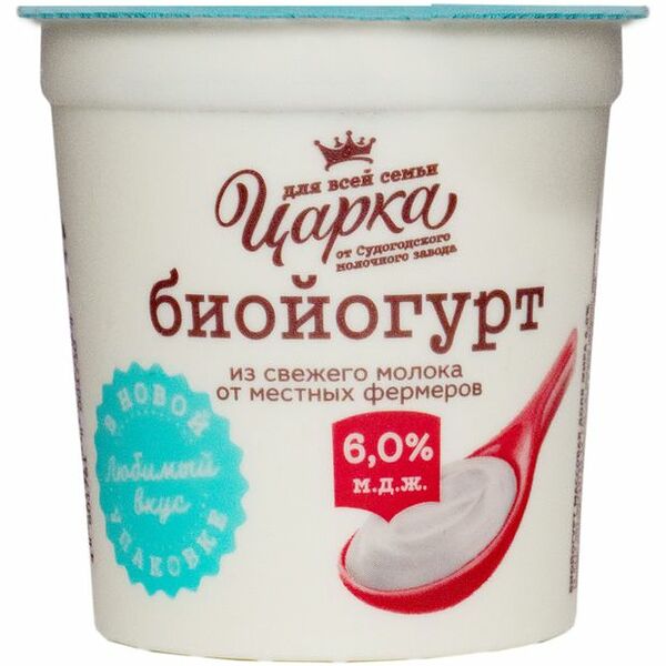 Биойогурт Царка с бифидобактериями 6% 400 г