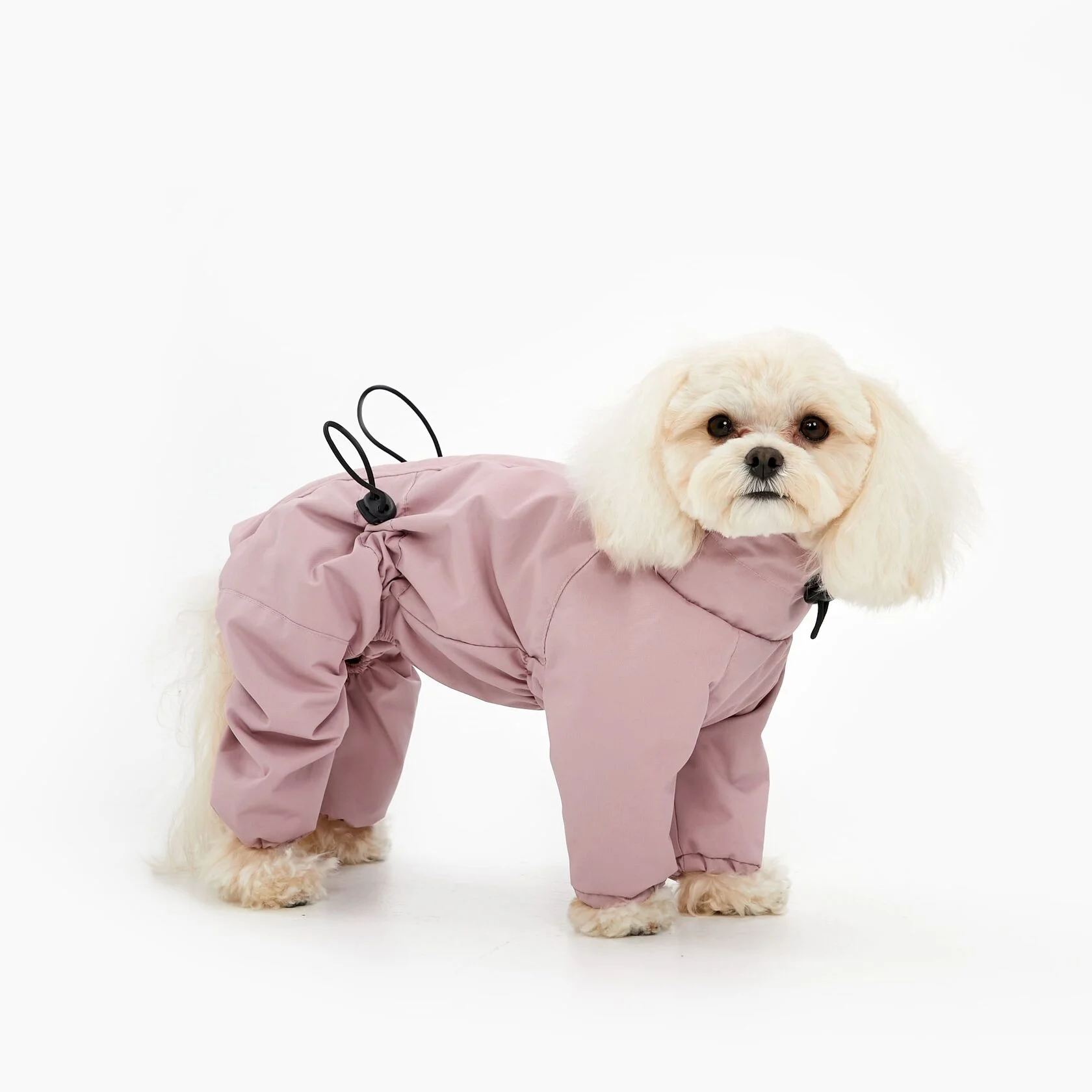 

Дождевик демисезонный Muzzle для мелких и средних пород собак, размер L цвет розовый