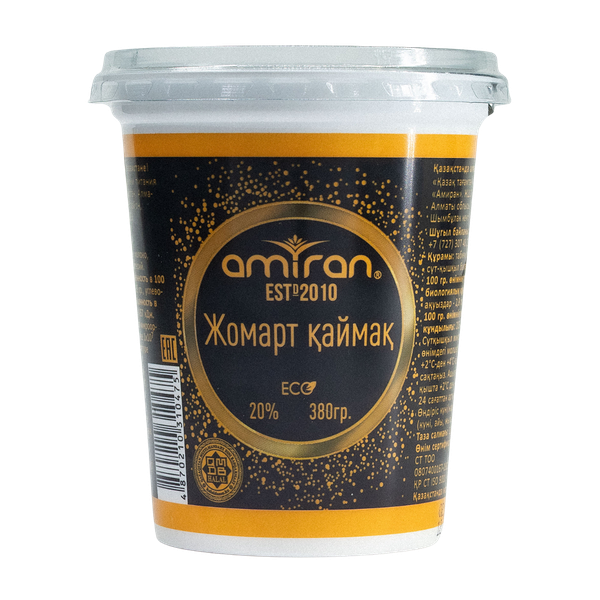 Сметана Amiran 20% 380 г
