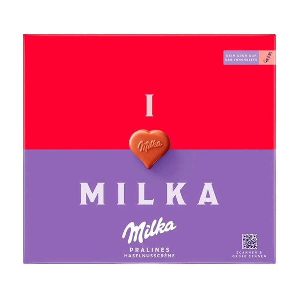 Конфеты Milka из молочного шоколада с ореховой начинкой 110 г
