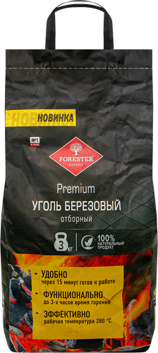 

Уголь Forester Premium отборный 3 кг