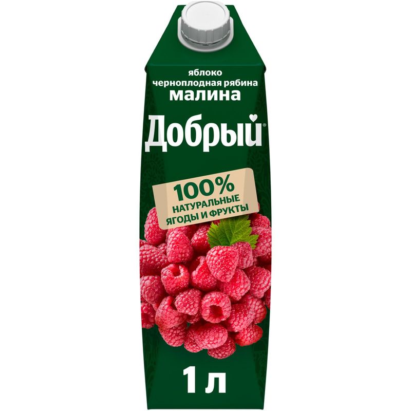 

Нектар Добрый Яблоко, малина, рябина 1 л