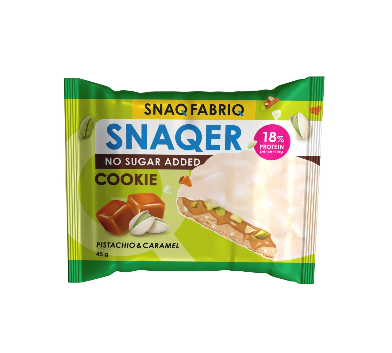 

Печенье Snaq Fabriq фисташка карамель глазированное 45 г