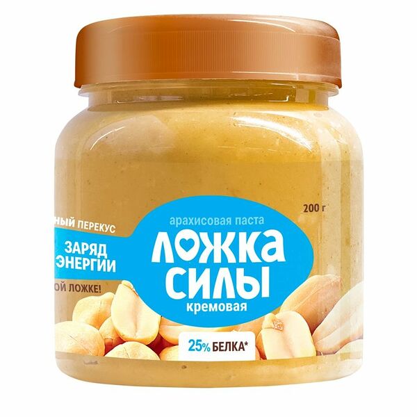 Паста Ложка силы арахисовая кремовая