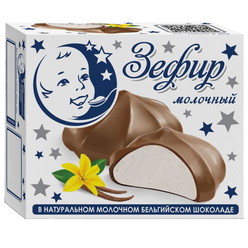 

Зефир Завод В.П.Пастухова с ванилью в молочном бельгийском шоколаде 60 г
