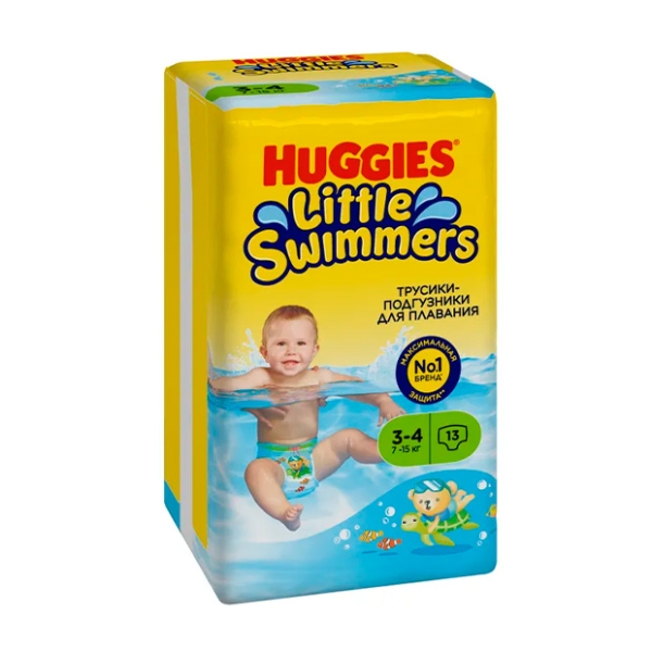 

Подгузники-трусики Huggies Little Swimmers для плавания 7-15 кг 13 шт.