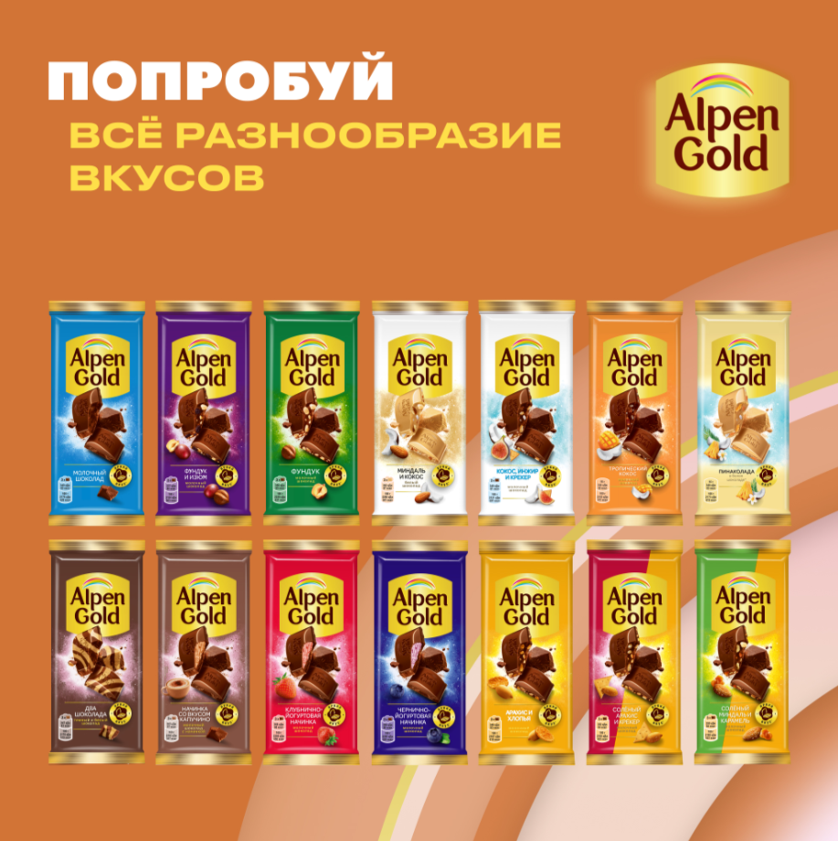 

Шоколад белый Alpen Gold с миндалем и кокосовой стружкой 80 г