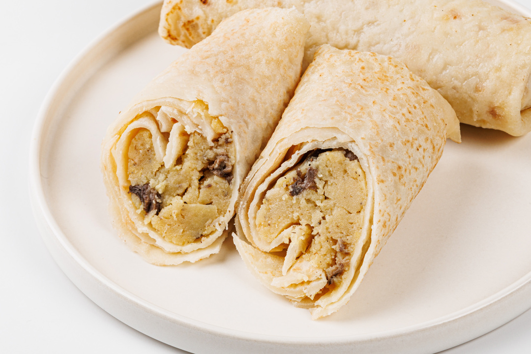 

Блины постные с картофелем и грибами 2 шт 200 г