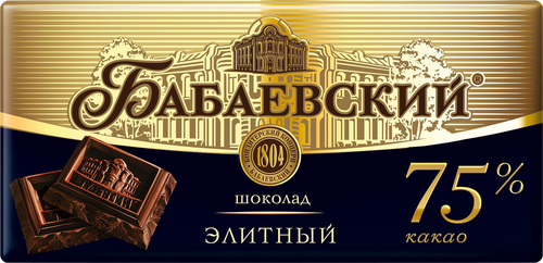 

Шоколад Бабаевский Элитный горький 75% 75 г