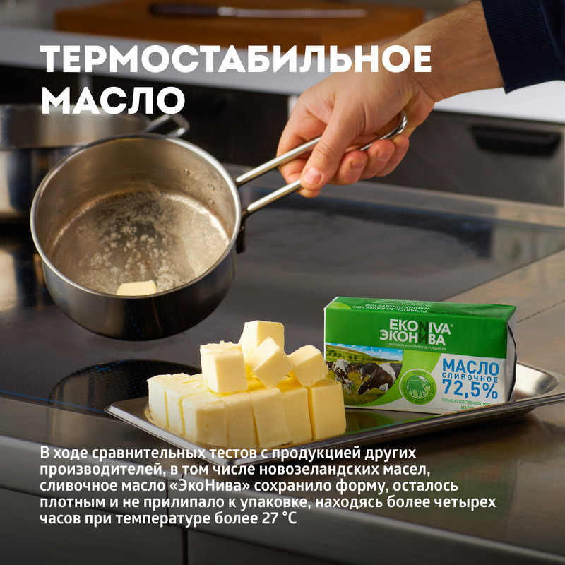 

Масло сливочное ЭкоНива 72.5% 180 г