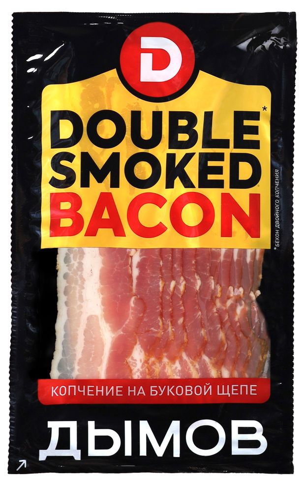 

Бекон сырокопченый Дымов Double Smoke Гриль, 200 г