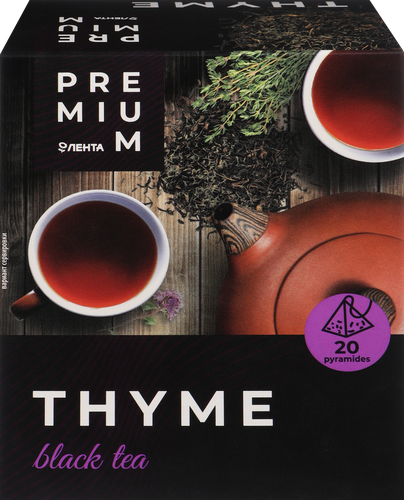 

Чай черный ЛЕНТА PREMIUM с чабрецом, 20пир