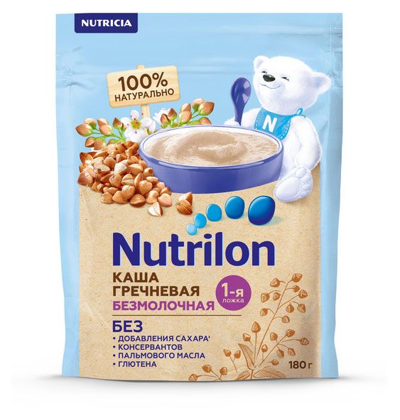 

Каша гречневая безмолочная Nutrilon с 4 месяцев 180 г