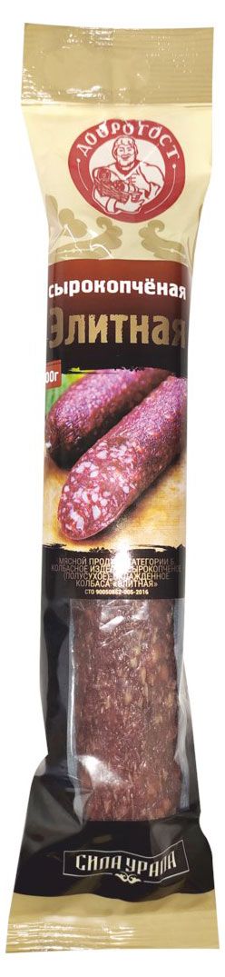 

Колбаса сырокопченая Доброгост Элитная, 200 г
