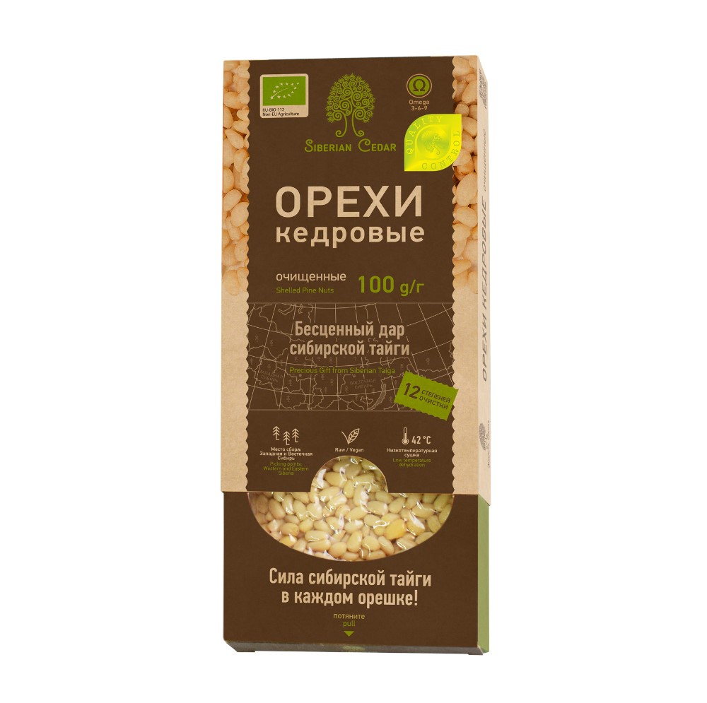 

Орехи Siberian Cedar кедровые очищенные органические 100 г