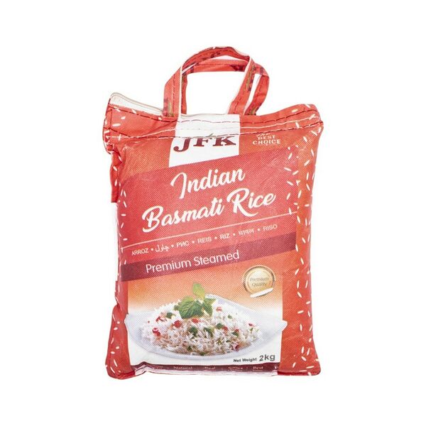 Рис индийский басмати пропаренный JFK PREMIUM STEAMED 2кг